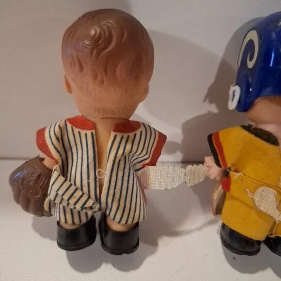 Uneeda PeeWees Pocket Boy Dolls Sports 4 Vintage 1966 Hee Wee 3.5" - Picture 13 of 16